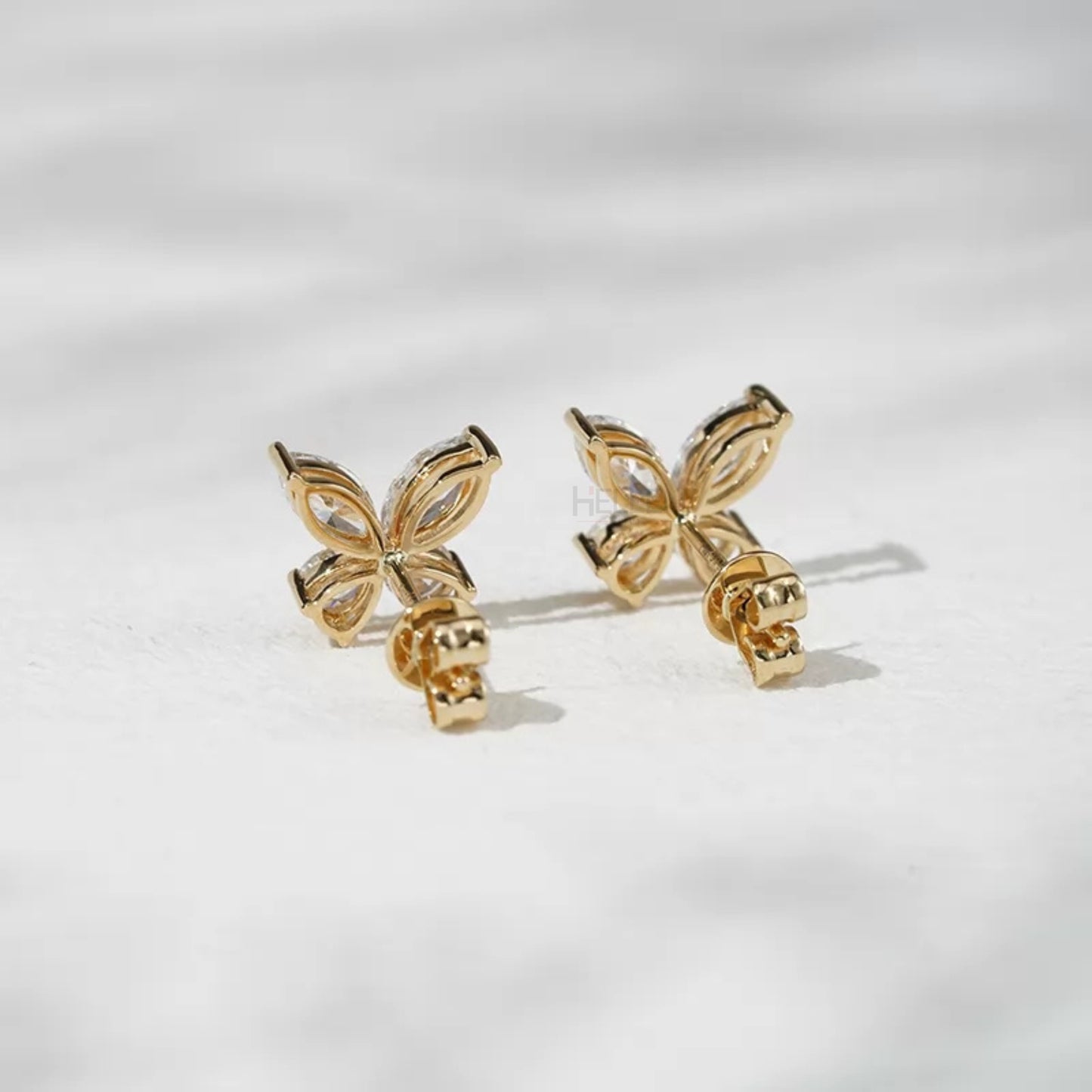 Marquise Cut Butterfly look everyday Studs