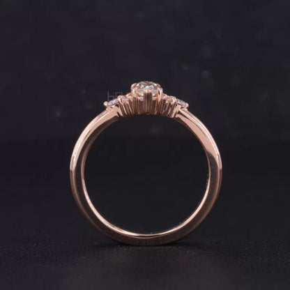 7 Stone Marquise and Round Beautiful Everyday Ring for Her