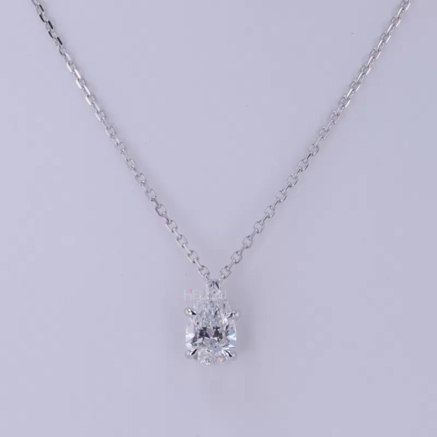 Drop Pear Cut Moissanite Vintage Designer Necklace