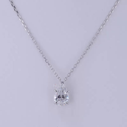 Drop Pear Cut Moissanite Vintage Designer Necklace