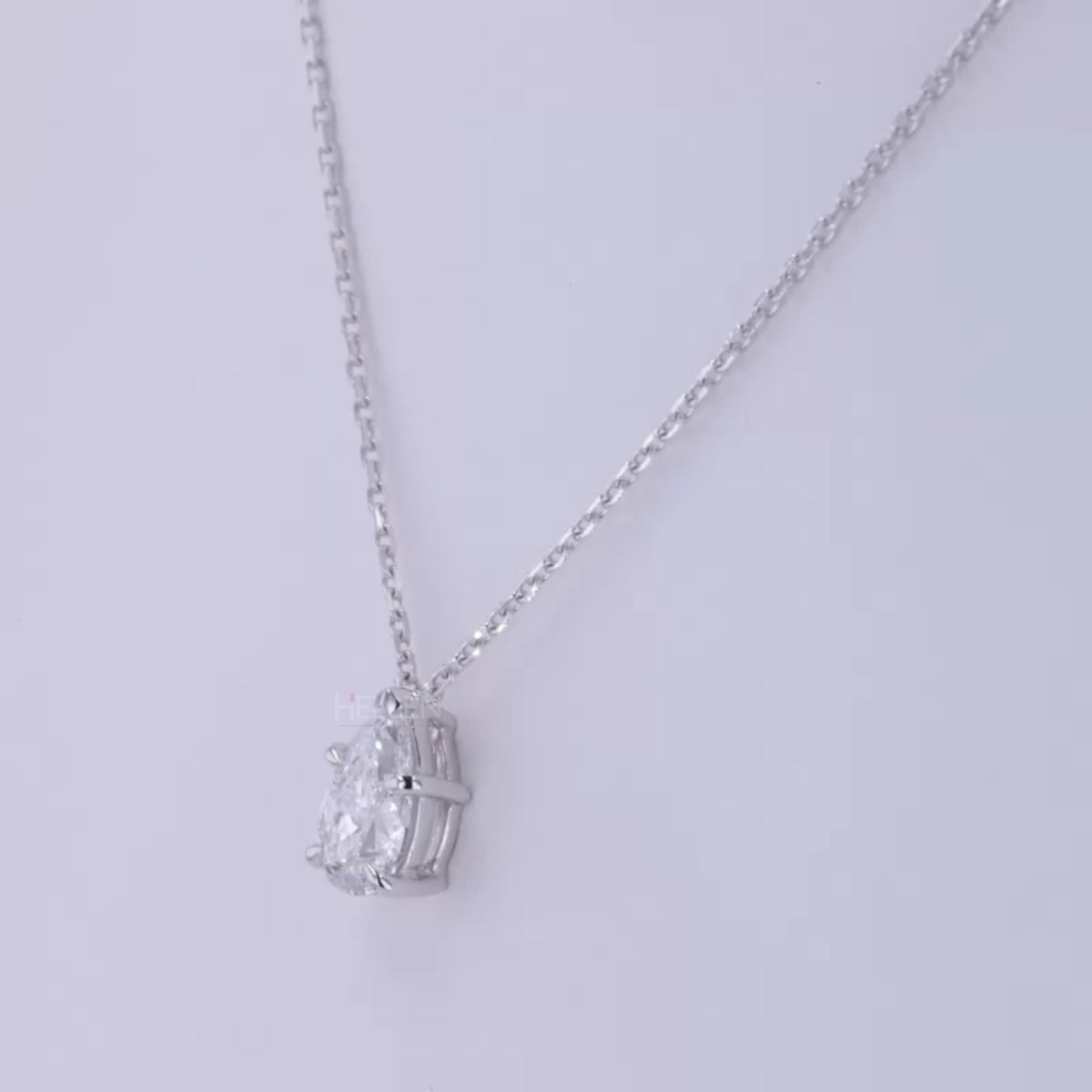 Drop Pear Cut Moissanite Vintage Designer Necklace