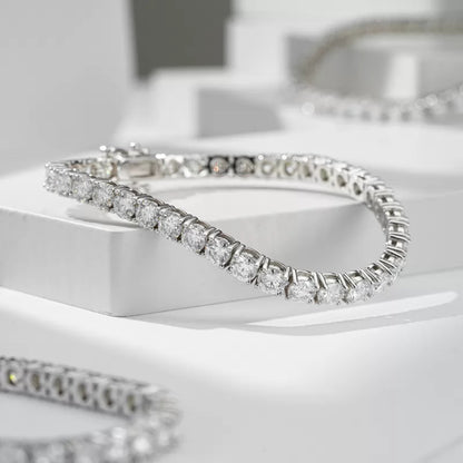 Everyday Must Have Round Moissanite Tennis Bracelet