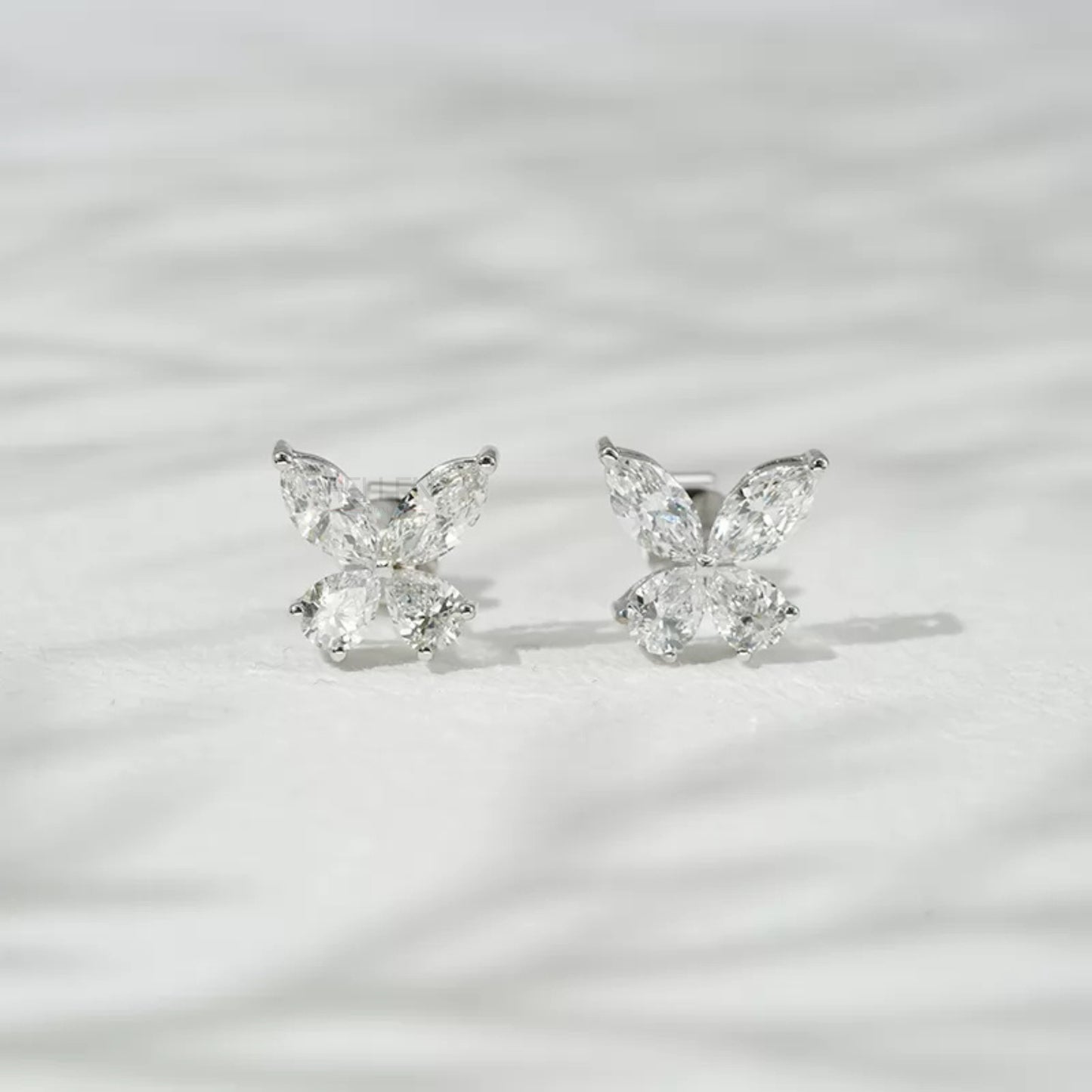 Marquise Cut Butterfly look everyday Studs