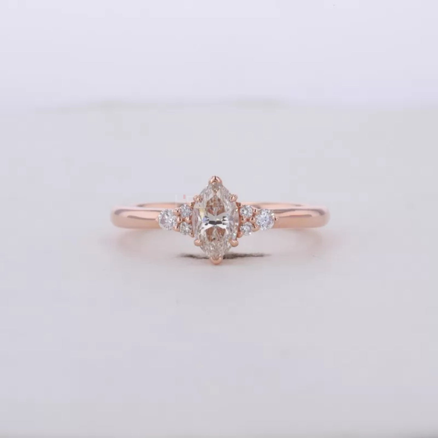7 Stone Marquise and Round Beautiful Everyday Ring for Her
