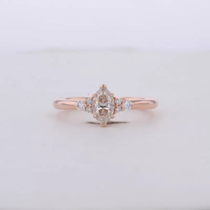 7 Stone Marquise and Round Beautiful Everyday Ring for Her