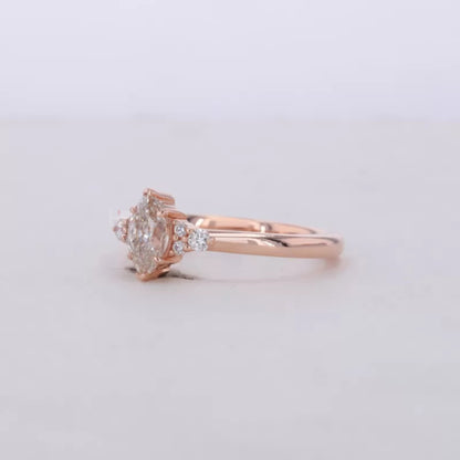 7 Stone Marquise and Round Beautiful Everyday Ring for Her