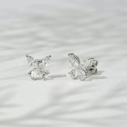 Marquise Cut Butterfly look everyday Studs