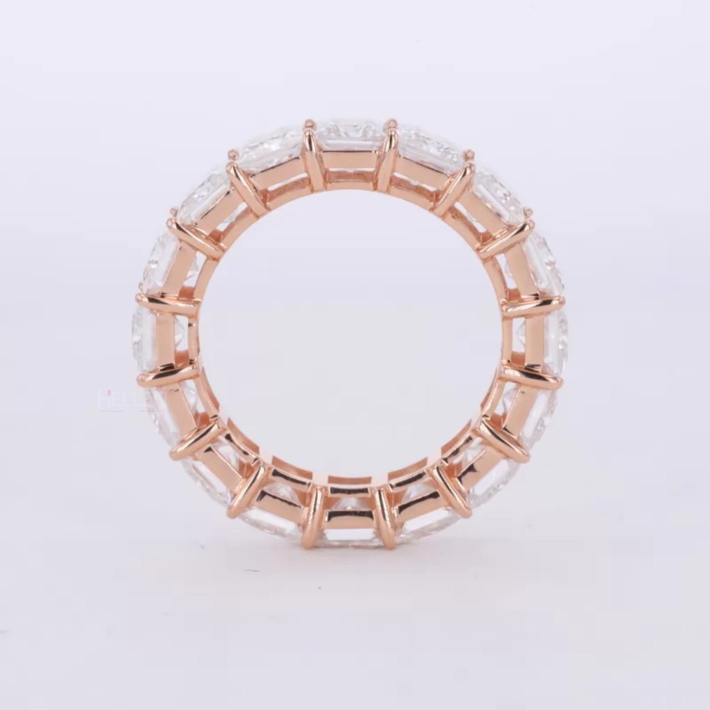 Princess Cut Full Eternity Band with Strong Common Prongs