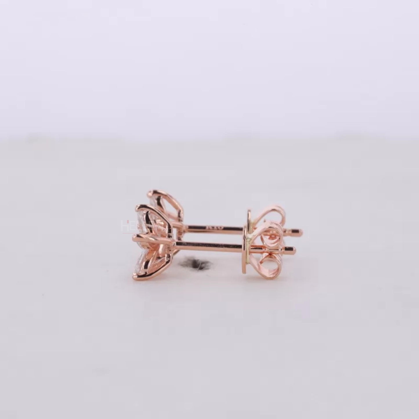 Leaf Look Marquis Cut VVS Moissanite Studs  For Everyday