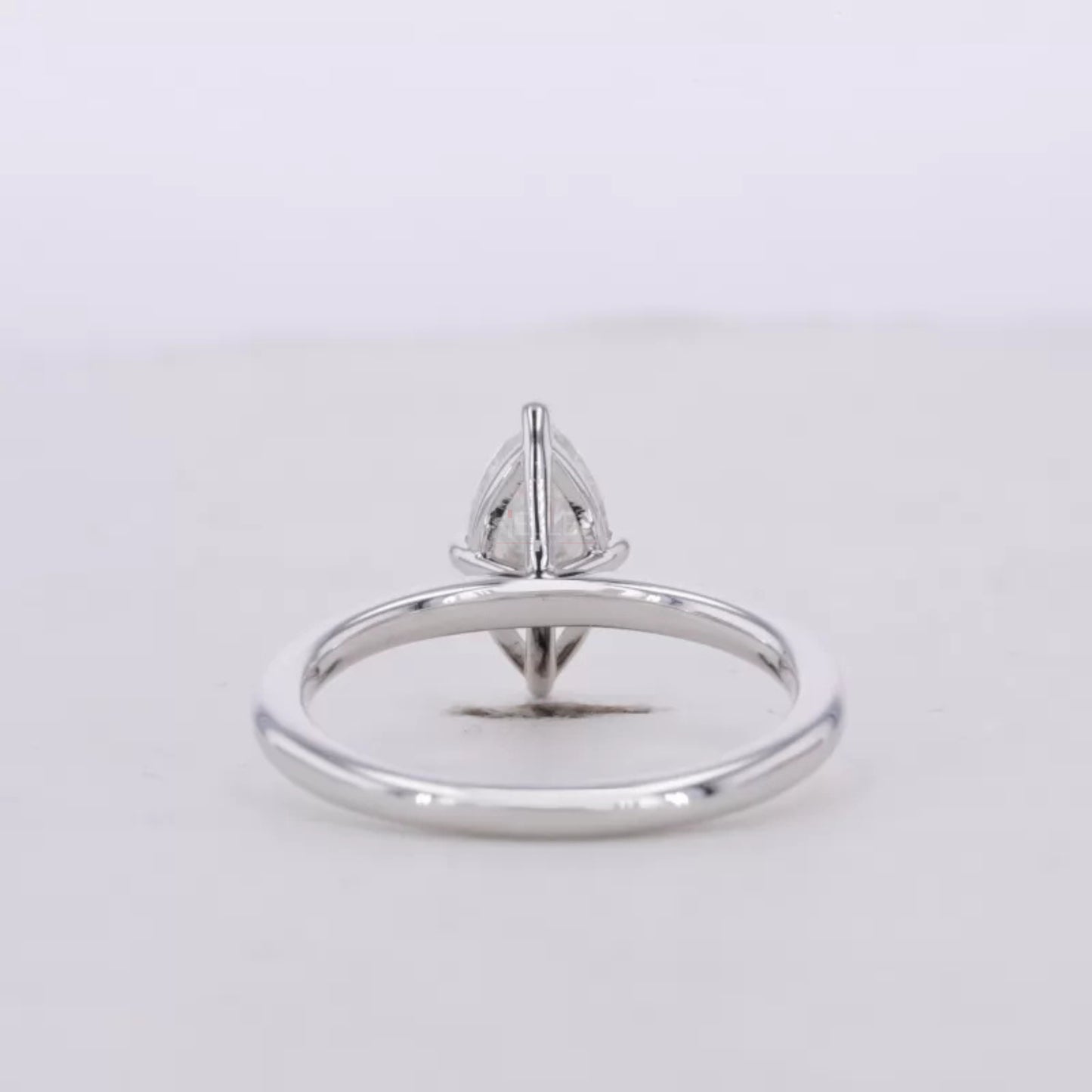 Marquise Cut Moissanite Solitaire Ring with Claw Prong in 925 Silver