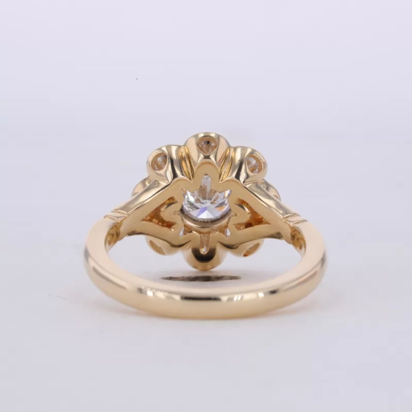 Floral Cluster setting Vintage Ring