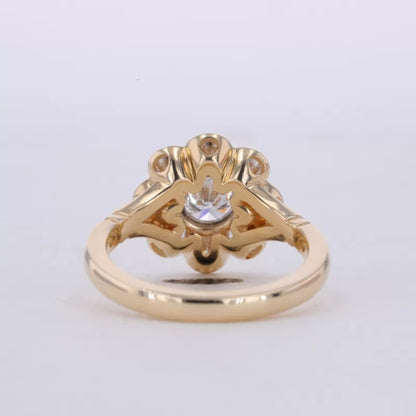Floral Cluster setting Vintage Ring