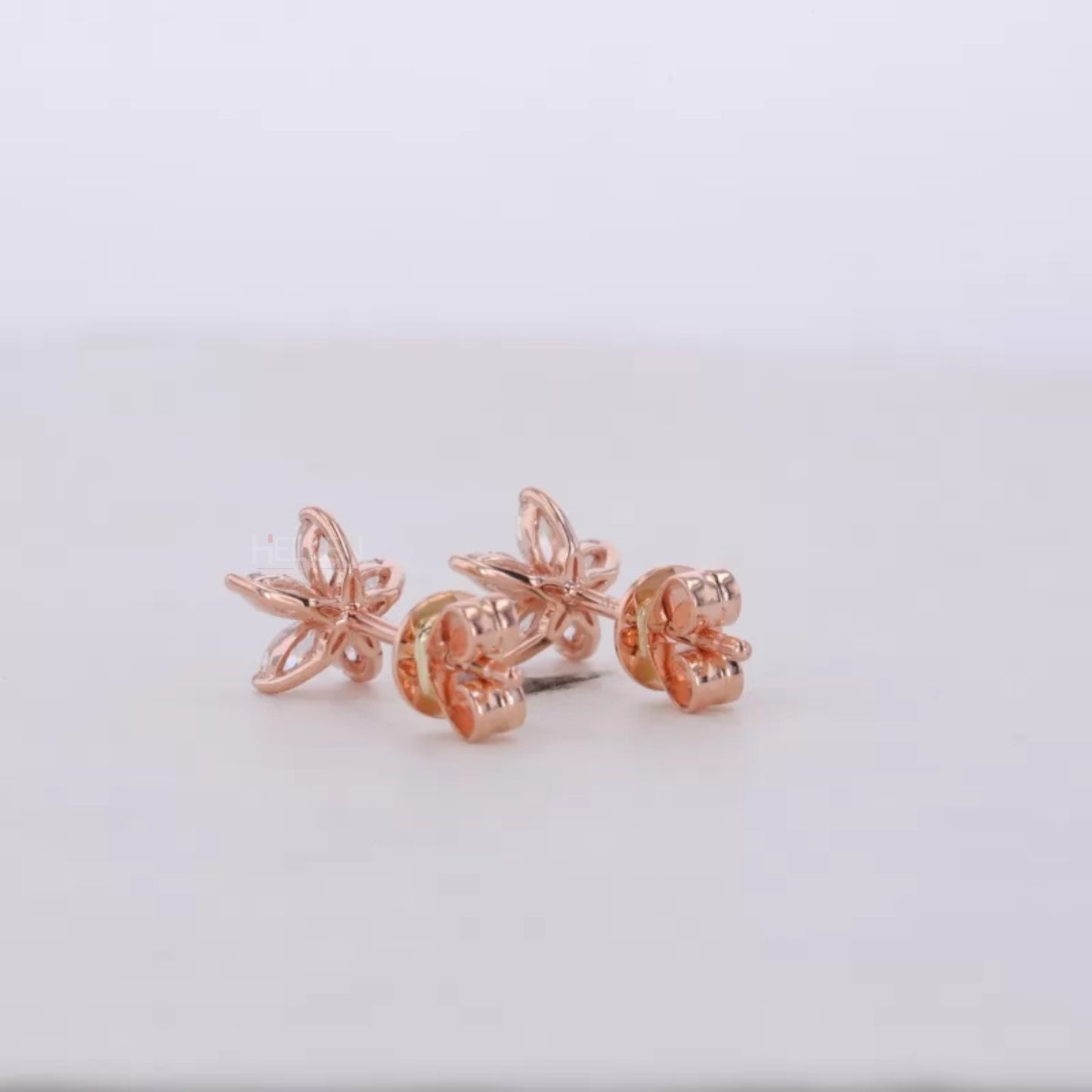 Leaf Look Marquis Cut VVS Moissanite Studs  For Everyday