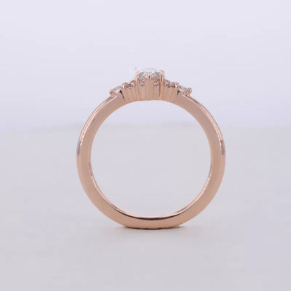 7 Stone Marquise and Round Beautiful Everyday Ring for Her