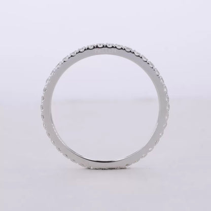 3 stone Round Cut Moissanite Bridal Ring Set