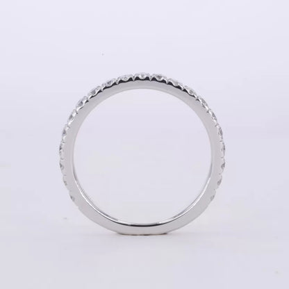 Marquise Solitaire Ring with Stackable Half-Round Eternity Band