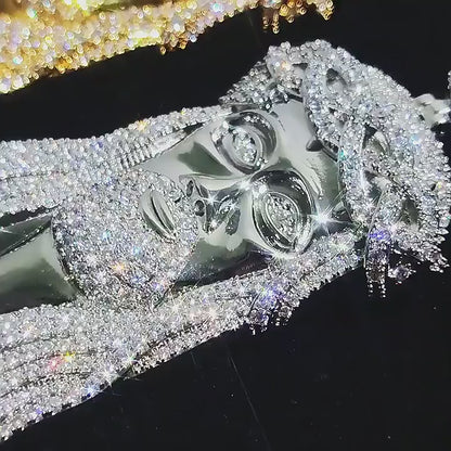 Bling Bling Jesus Pendant Iced Out Necklace With Moissanite