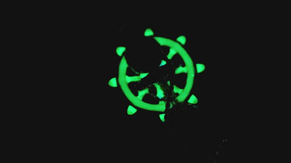 Glow In The Dark Ship Anchor And Wheel Pirates Pendant