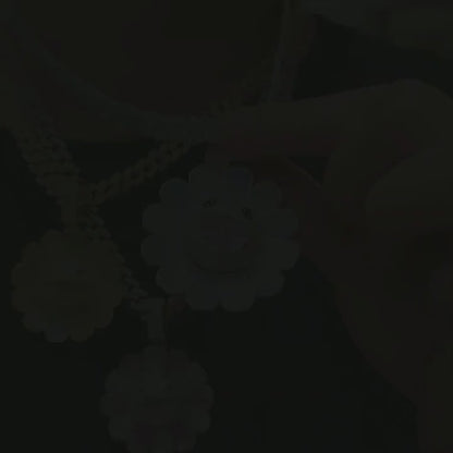Blooming Spinning Sun Flower Pendant With Mixed Stones